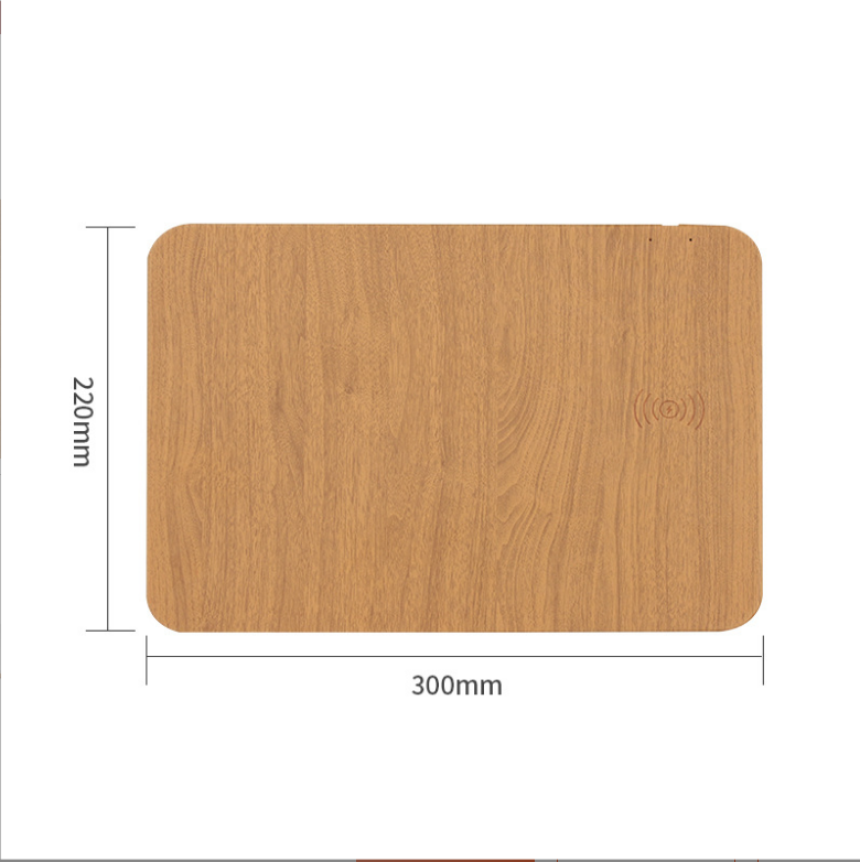 木紋款無線充鼠標墊