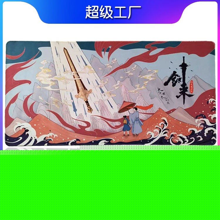 通亞工藝品國潮風仙鶴橡膠鼠標墊 采用精密紡織、防滑底部設計